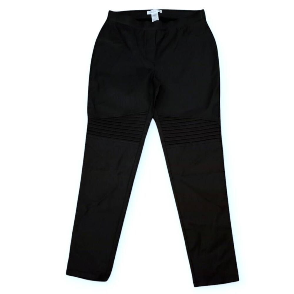 89th + MADISON BLACK FAUX LEATHER LEGGINGS SZ.M EUC.